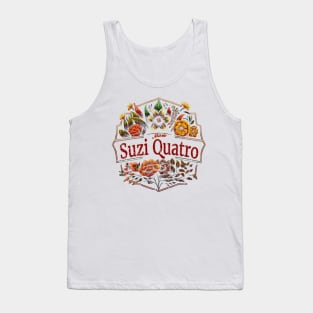 Suzi Quatro Flower Vintage Tank Top